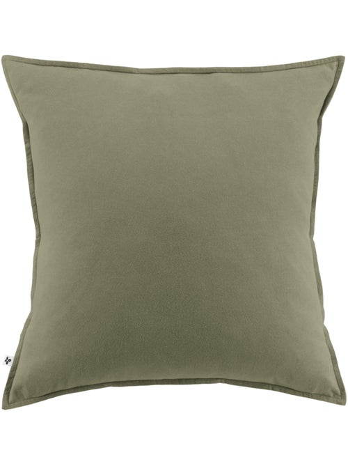 Taie d'oreiller kaki 63x63 - Kiabi