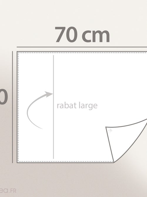 Taie d'oreiller LAGO polyester microfibre - Kiabi
