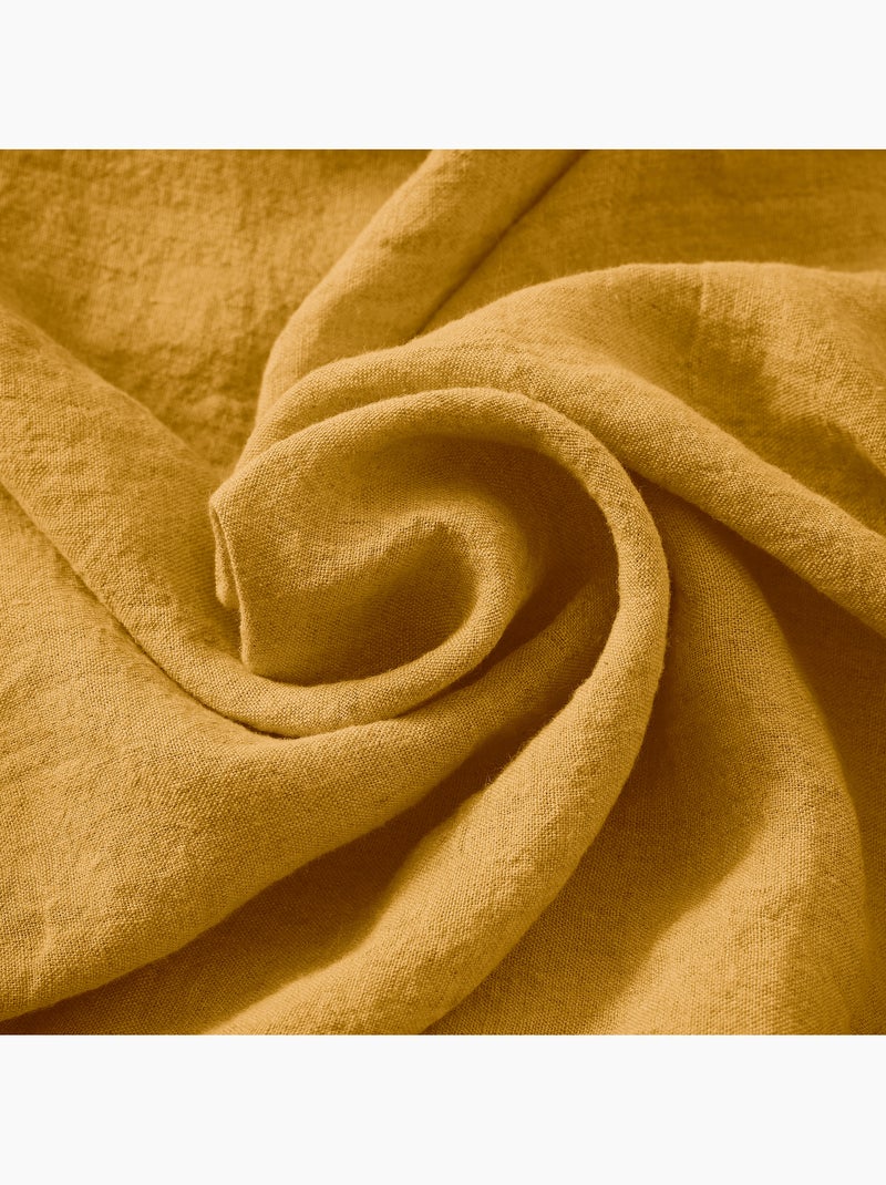 Taie d’Oreiller – Lin Lavé Français Luxe Soline - Thym Jaune - Kiabi