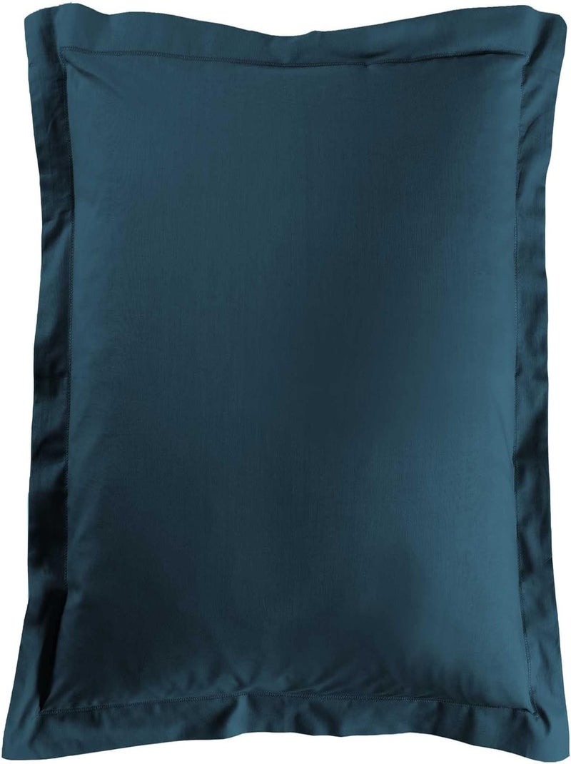 Taie d'oreiller Lina 57fils coton Bleu - Kiabi