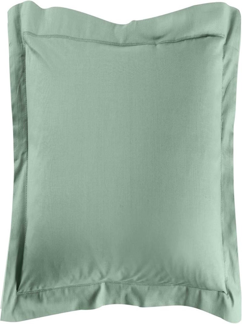 Taie d'oreiller Lina 57fils coton Vert Sauge - Kiabi