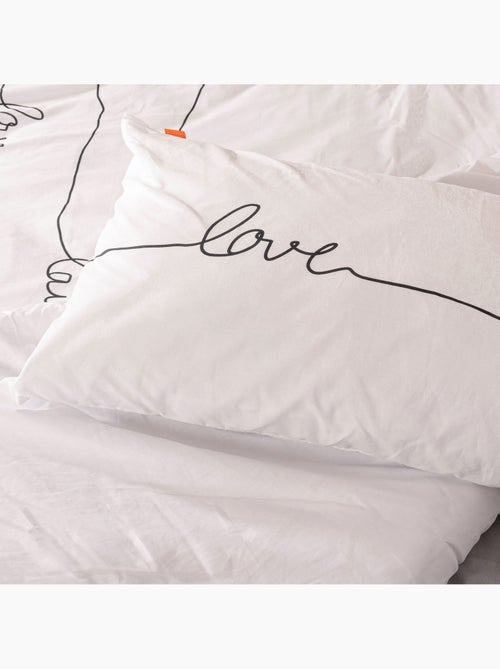 Taie d'oreiller Live "Happyfriday" - Kiabi