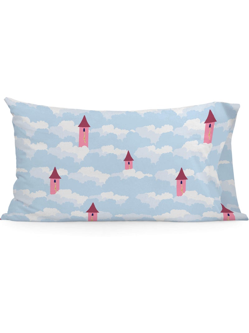 Taie d'oreiller Long braid Berceau "Happyfriday" Bleu Rose - Kiabi