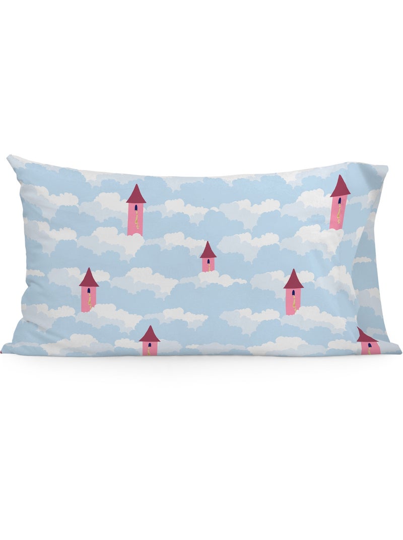 Taie d'oreiller Long braid Berceau "Happyfriday" Bleu Rose - Kiabi
