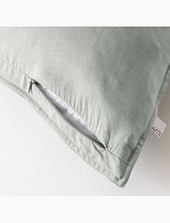 Taie d'oreiller lyocell uni Lysandre