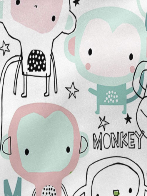 Taie d'oreiller Macaque "Happyfriday" - Kiabi