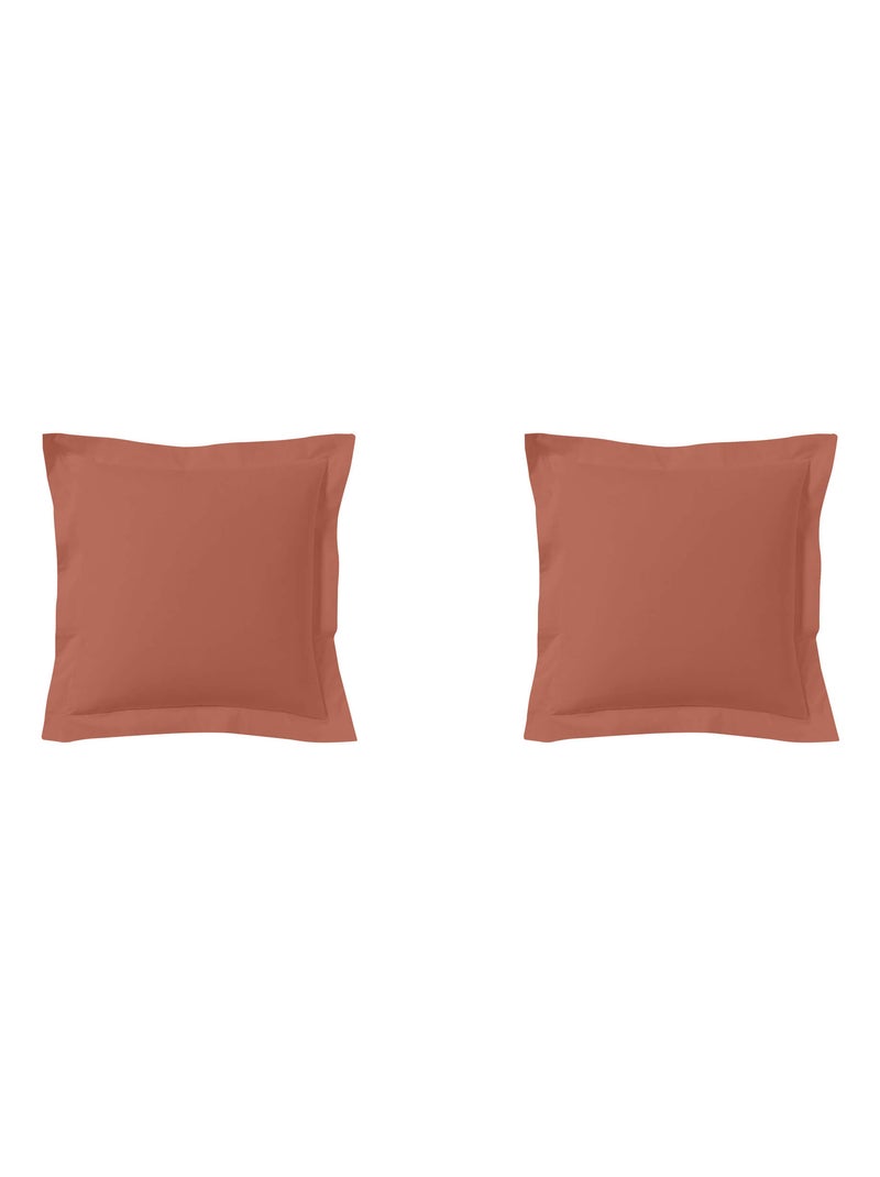 Taie d'oreiller made in France (lot de 2) Orange - Kiabi