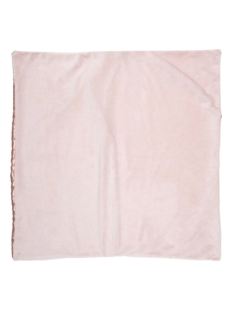 Taie d'oreiller microfibre réversible 60x60 cm collection HOSANA Rose - Kiabi