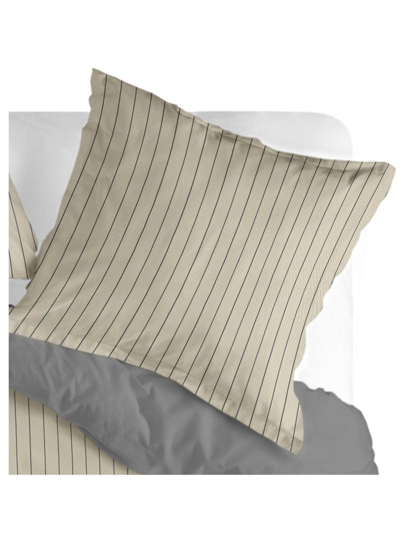 Taie d'oreiller Oxford "Happyfriday" Beige - Kiabi