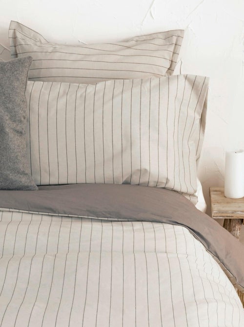 Taie d'oreiller Oxford "Happyfriday" - Kiabi