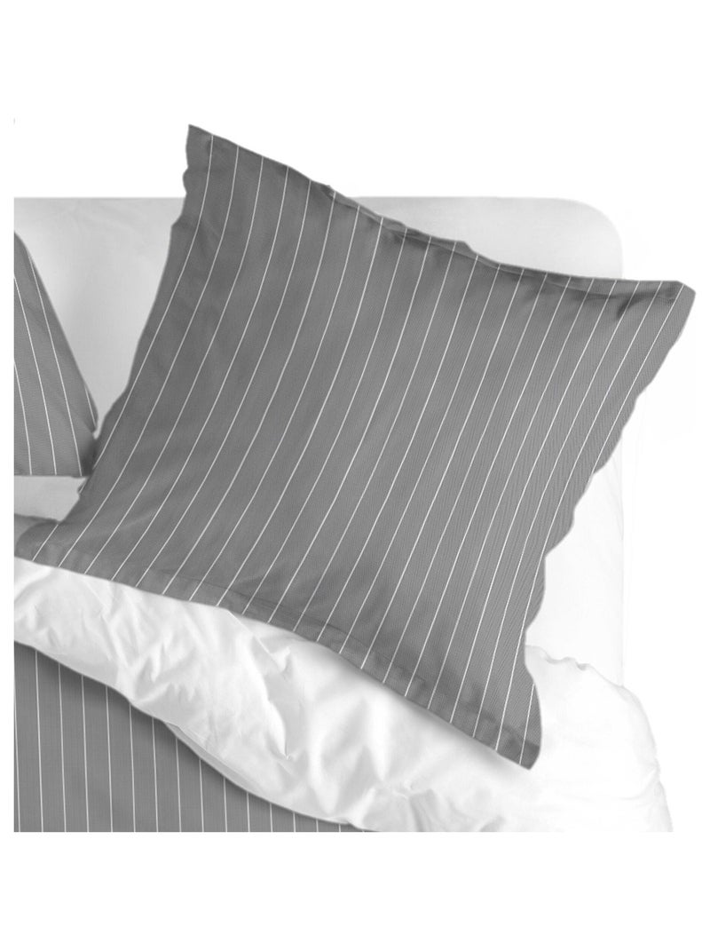 Taie d'oreiller Oxford "Happyfriday" Gris - Kiabi