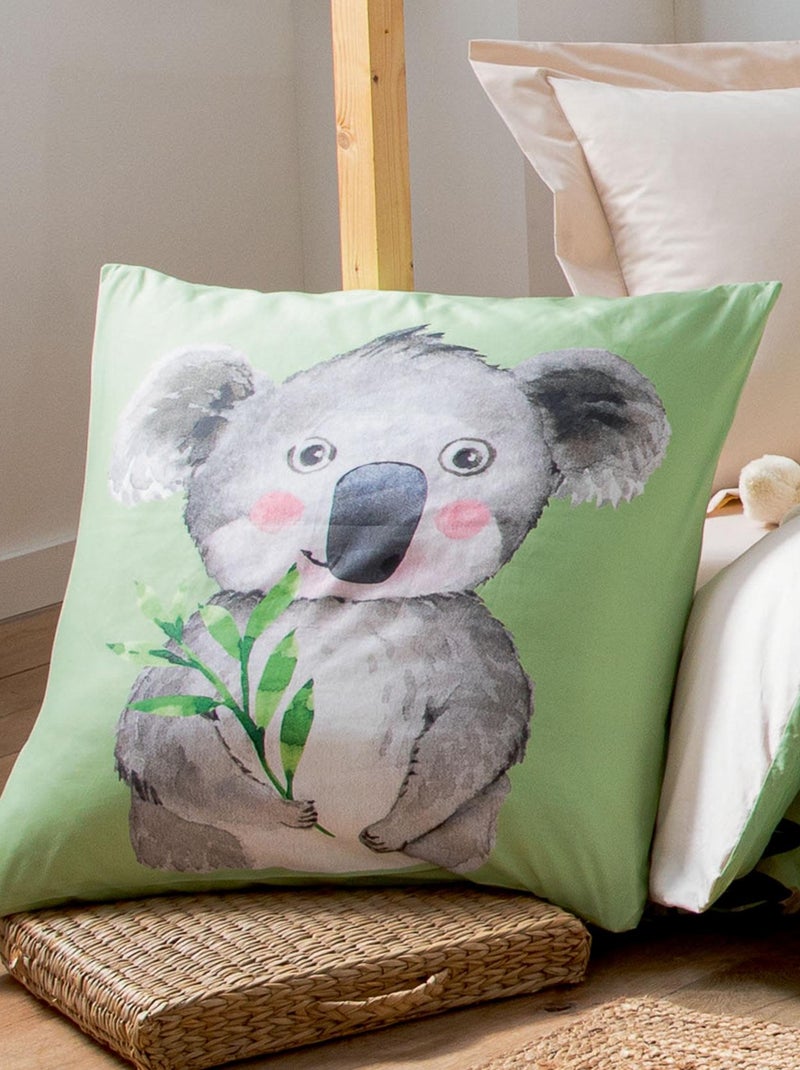 Taie d'oreiller panda Vert - Kiabi