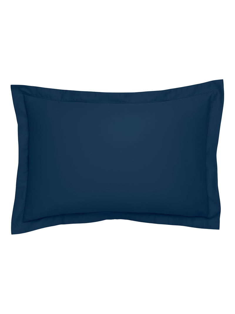 Taie d'oreiller Partition Satin de coton    - DODO Bleu marine - Kiabi