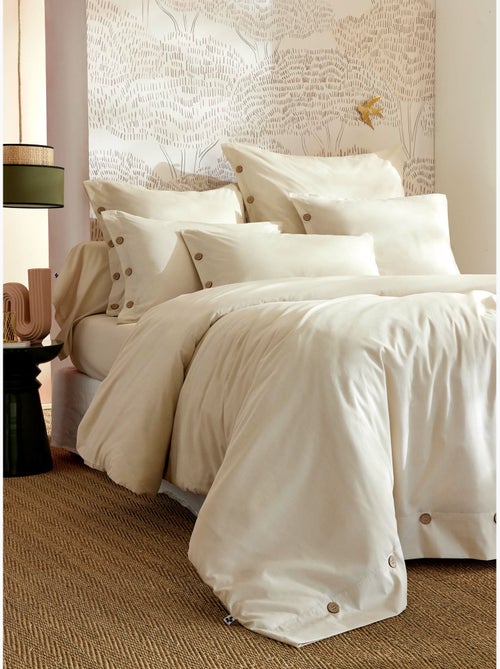 Taie d’oreiller percale 120 fils ficelle – perrine - Kiabi Taie d’oreiller percale 120 fils ficelle – perrine - Kiabi
