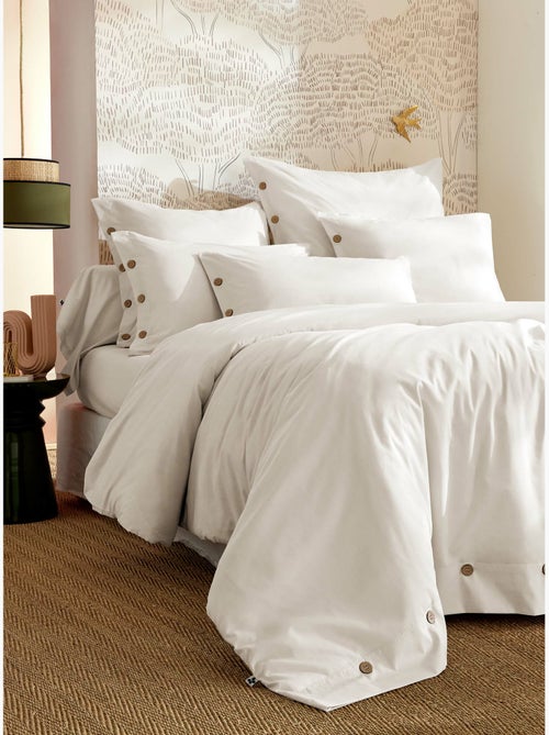 Taie d’oreiller percale 120 fils ficelle – perrine - Kiabi Taie d’oreiller percale 120 fils ficelle – perrine - Kiabi