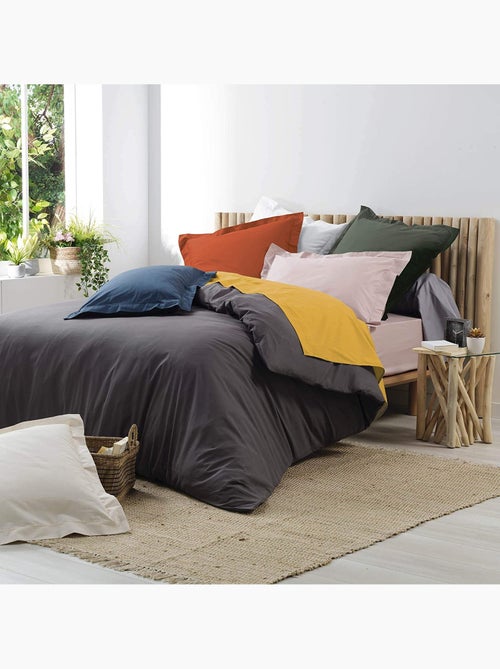 Taie d'oreiller Percale Coton Miel 63x63cm - Kiabi