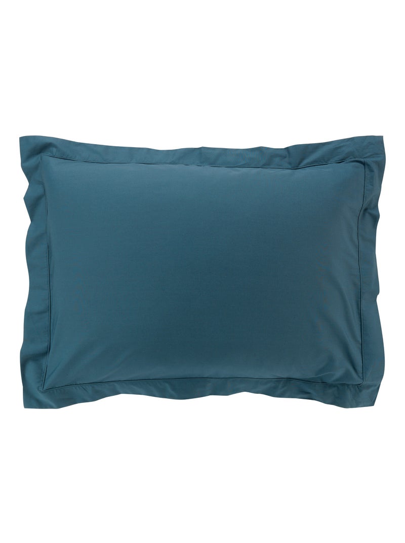Taie d'oreiller percale de coton Bleu - Kiabi
