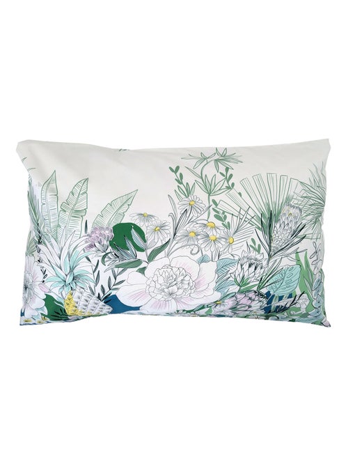 Taie d'oreiller percale de coton collection BALI - Kiabi