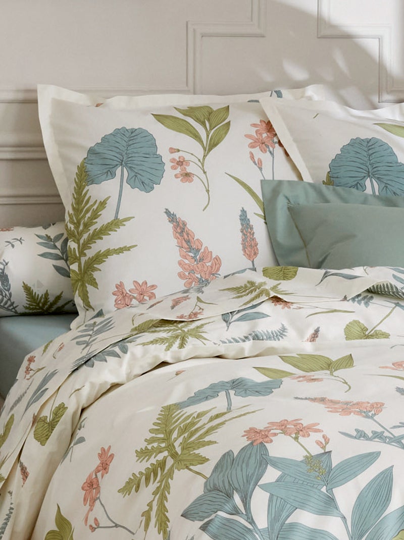 Taie d'oreiller percale de coton FÉÉRIE Vert clair - Kiabi