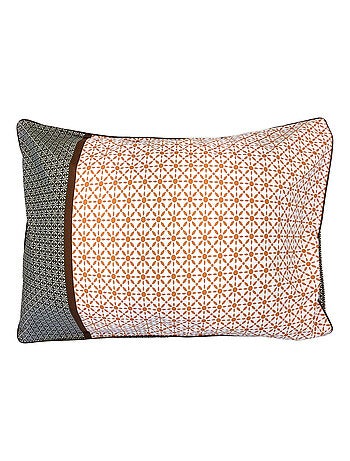 Taie d'oreiller percale de coton GABIN ÉPICE
