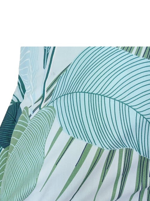 Taie d'oreiller percale de coton MOOREA PACIFIC bleu cobalt - Kiabi
