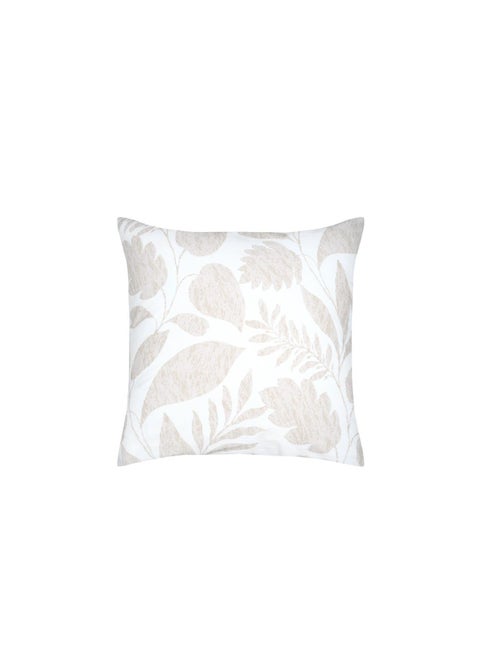Taie d'oreiller percale de coton motif feuillage 63x63cm - Kiabi
