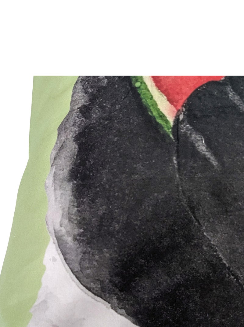 Taie d'oreiller percale de coton PANDA Vert - Kiabi