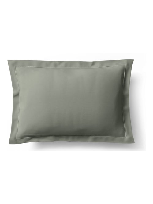 Taie d'oreiller percale de coton peigné "Julian" toutes dimensions Coton Pur - Julian Ardoise - Taie - Kiabi