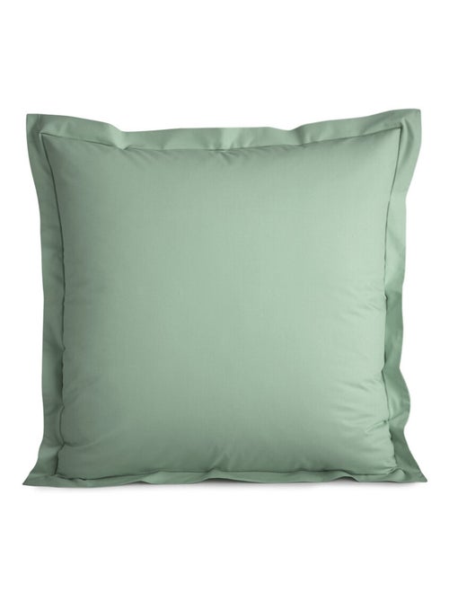 Taie d'oreiller percale de coton peigné "Julian" toutes dimensions Coton Pur - Julian Céladon - Taie - Kiabi
