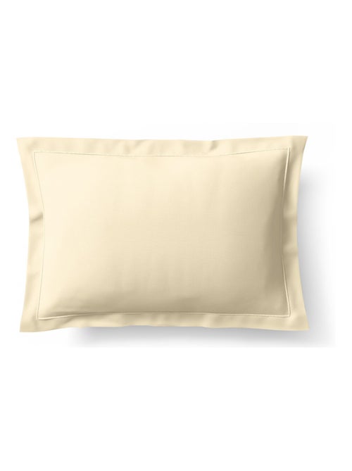 Taie d'oreiller percale de coton peigné "Julian" toutes dimensions Coton Pur - Julian Ivoire - Taie - Kiabi