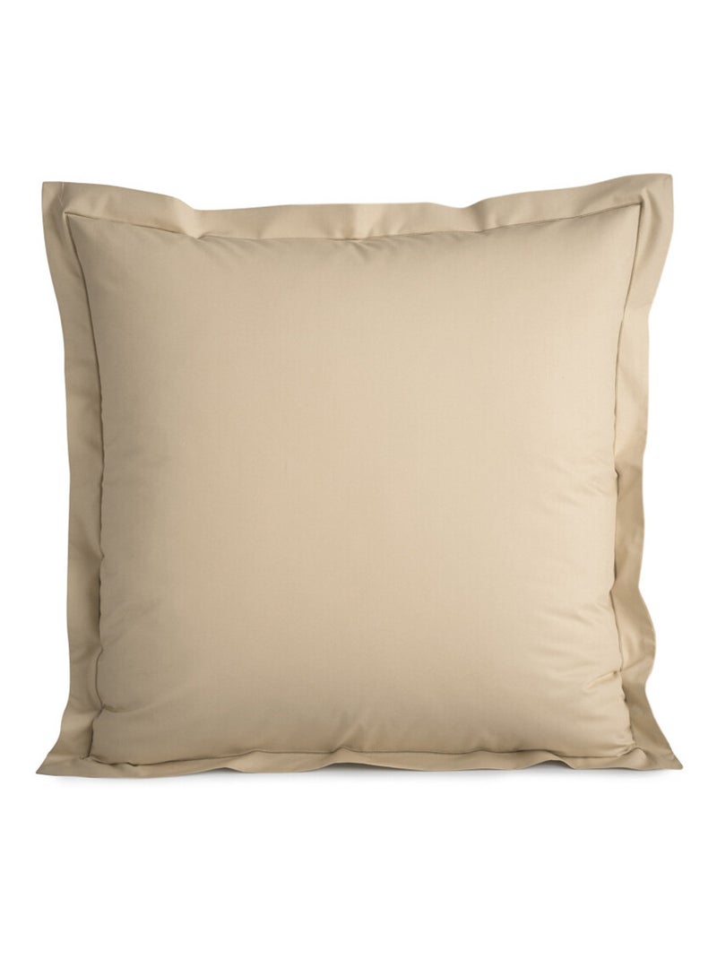 Taie d'oreiller percale de coton peigné "Julian" toutes dimensions Coton Pur - Julian Lin - Taie d'o Beige - Kiabi
