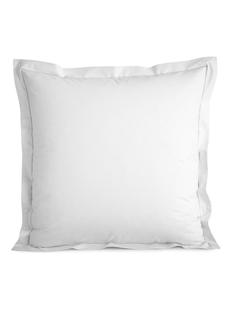 Taie d'oreiller percale de coton peigné "Julian" toutes dimensions Coton Pur Blanc - Kiabi