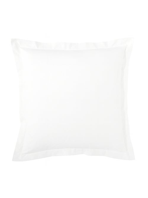 Taie d’oreiller percale de coton piquée unie - Kiabi