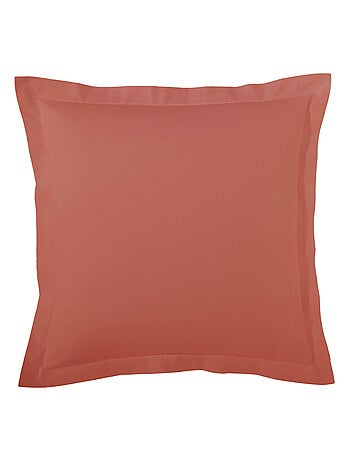 Taie d’oreiller percale de coton piquée unie