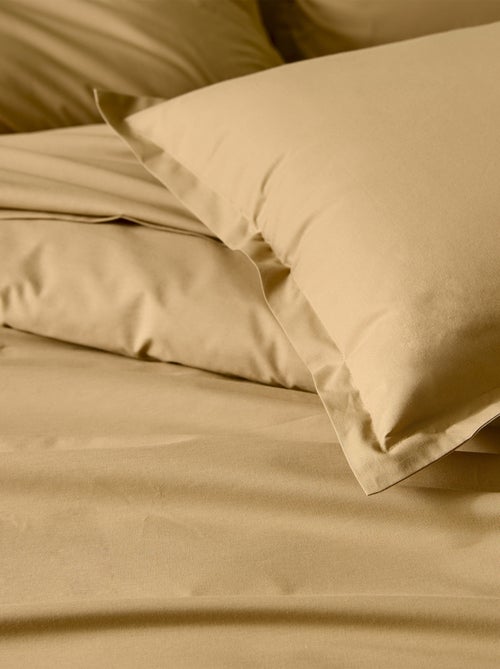 Taie d’oreiller percale de coton piquée unie - Kiabi