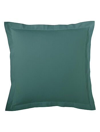Taie d’oreiller percale de coton piquée unie