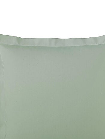 Taie d’oreiller percale de coton piquée unie