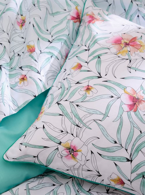 Taie d'oreiller percale de coton ROXANE - Kiabi