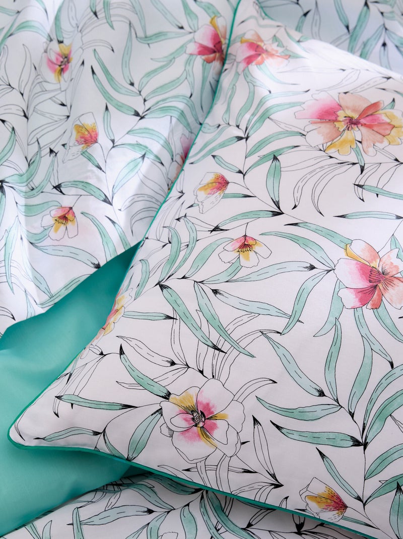 Taie d'oreiller percale de coton ROXANE Multicolore - Kiabi
