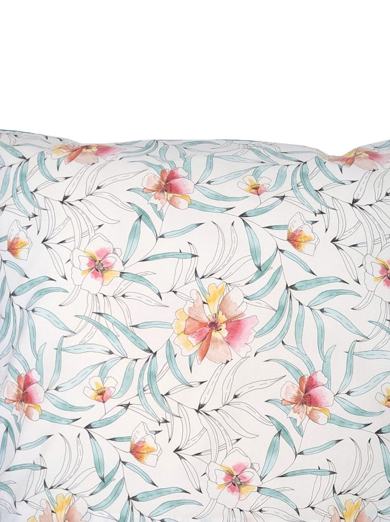 Taie d'oreiller percale de coton ROXANE Multicolore - Kiabi