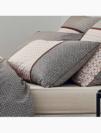Taie d'oreiller percale graphique