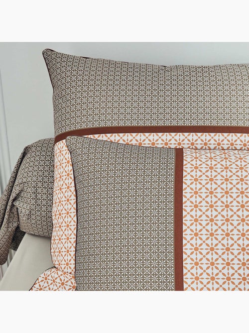 Taie d'oreiller percale graphique - Kiabi