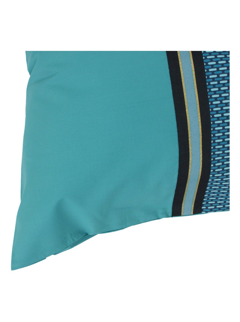 Taie d'oreiller percale GUSTAV Vert émeraude - Kiabi