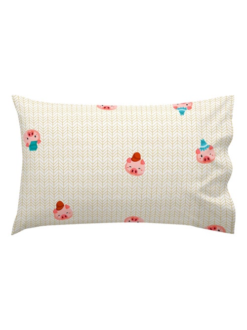 Taie d'oreiller Piggys "Happyfriday" - Kiabi