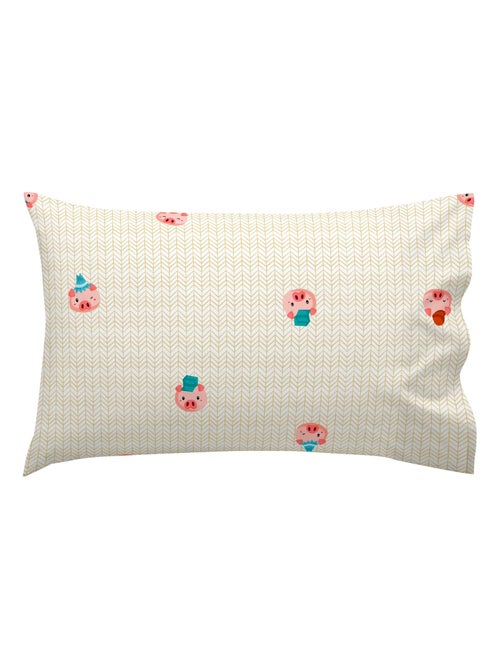Taie d'oreiller Piggys "Happyfriday" - Kiabi