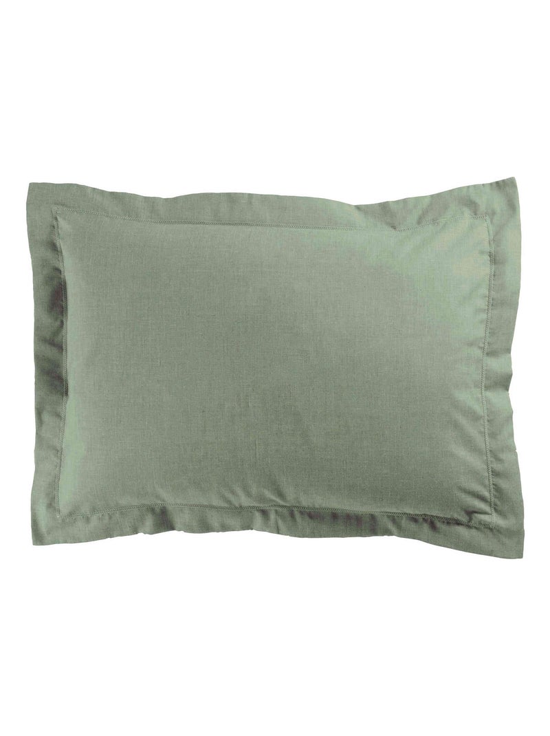Taie d'oreiller polycoton ACTUALLY Vert - Kiabi