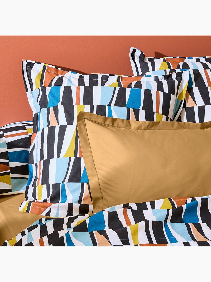 Taie d'oreiller pur coton collection PIETRO Multicolore - Kiabi