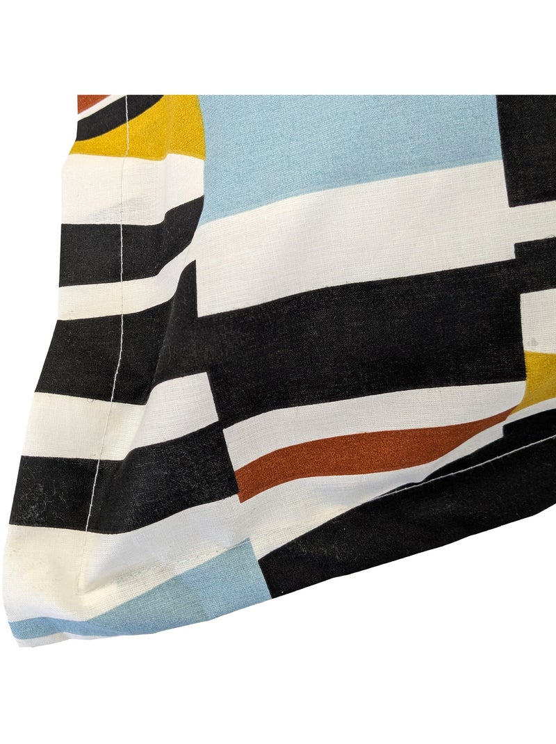 Taie d'oreiller pur coton collection PIETRO Multicolore - Kiabi