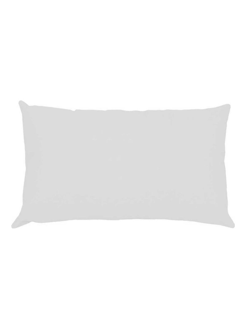 Taie D'oreiller Rectangle Unie en Coton Blanc - Kiabi