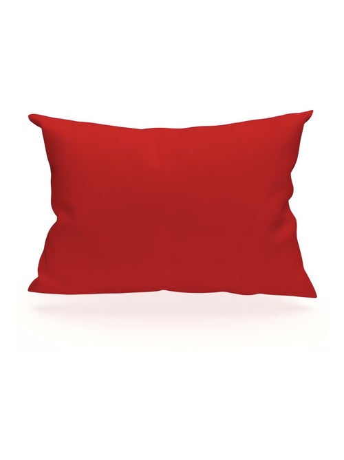 Taie d'oreiller rectangle US 50x75 cm en coton uni 57 Fils SOLEIL D'OCRE rouge - Kiabi